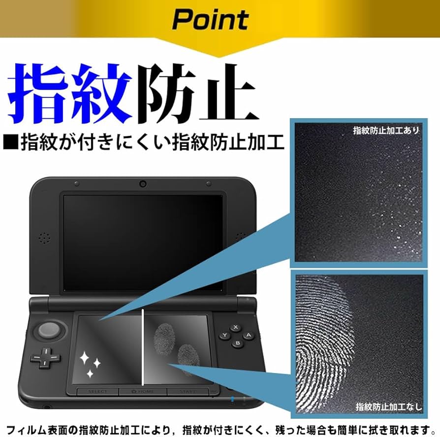 サイバーガジェット 3DS用 液晶保護フィルム 指紋防止タイプ Amazon | CYBER ・ 液晶保護フィルム [指紋防止タイプ] (New 3DS